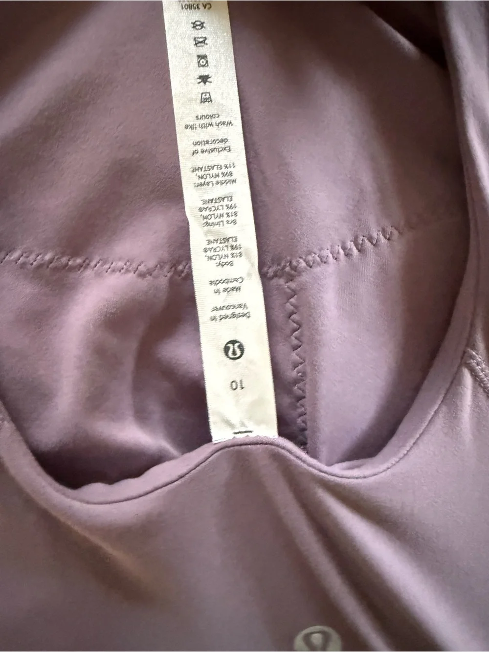 lululemon athletica Mauve High-Neck Crop Tank